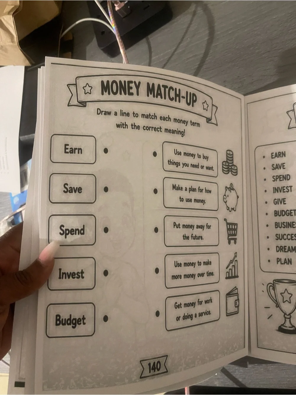 Financial Literacy Coloring & Activity Book - Yellow/Green